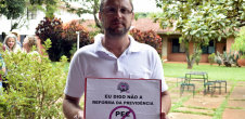 Coordenador da Fetraf de Minas Gerais Juseleno Anacleto contra a PEC 287