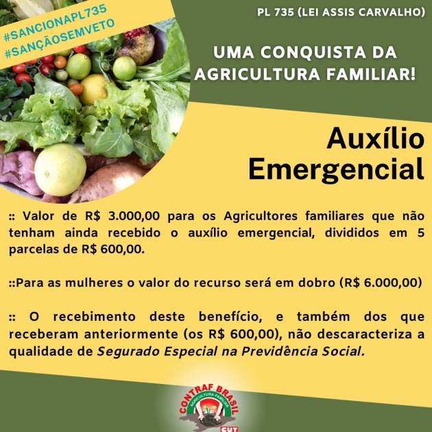 Pl 735 Medidas Emergenciais Para Agricultura Familiar Contraf Brasil 4786