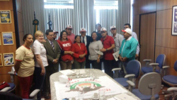 Direção da FETRAF/BRASIL com o Ministro do MTE Manoel Dias.