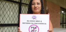 Coordenadora de Políticas Sociais da CONTRAF BRASIL Eliana Lima contra a PEC 287
