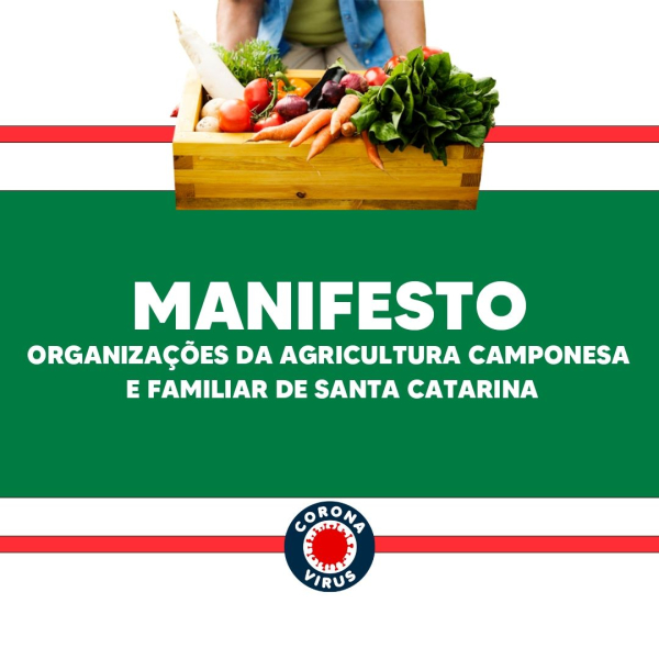 Manifesto das Organizações da Agricultura Camponesa e Familiar de SC -  Contraf Brasil