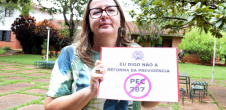 Secretária de Formação da CUT Nacional Rosana Bertotti contra a PEC 287
